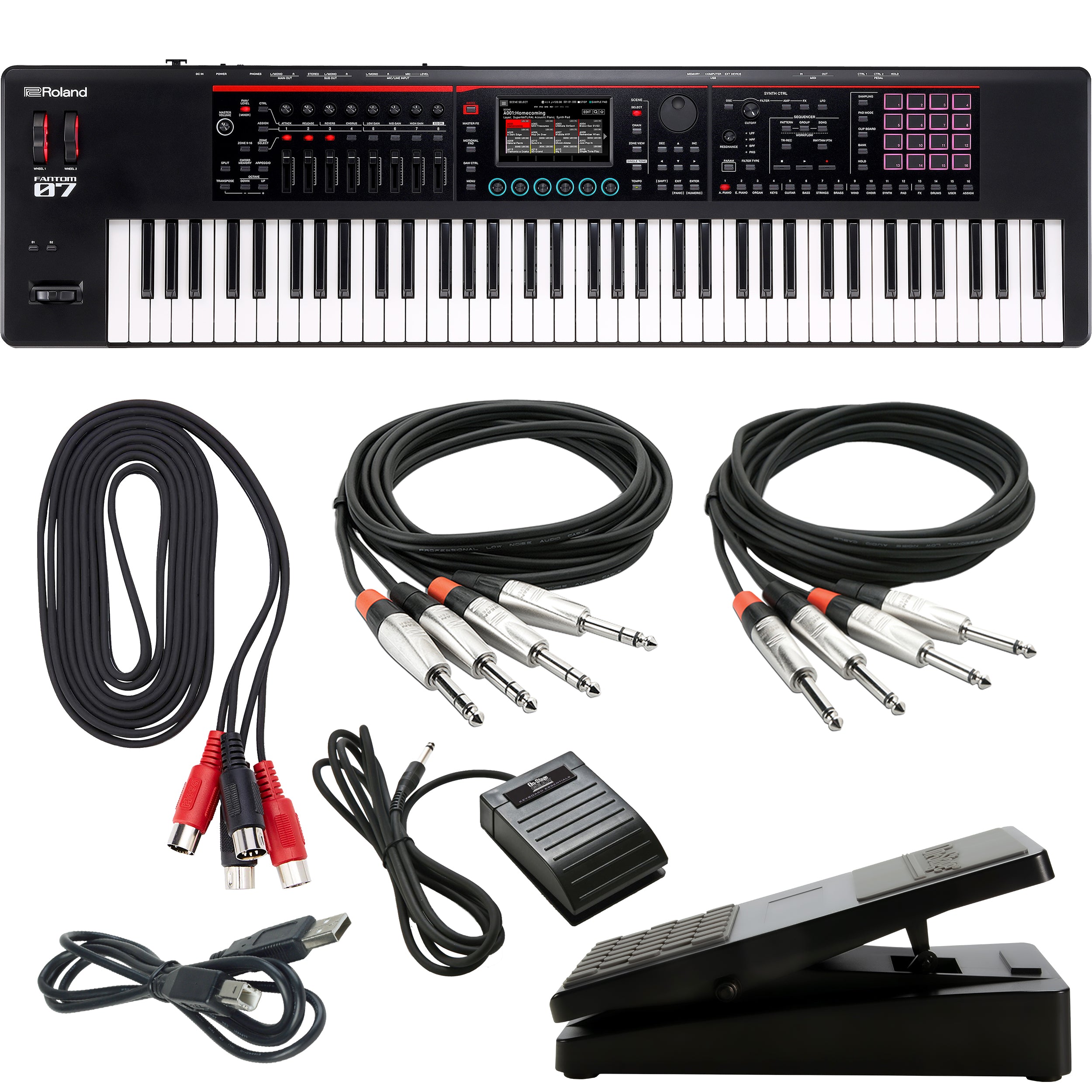 Roland Fantom-07 Workstation Keyboard CABLE KIT – Kraft Music
