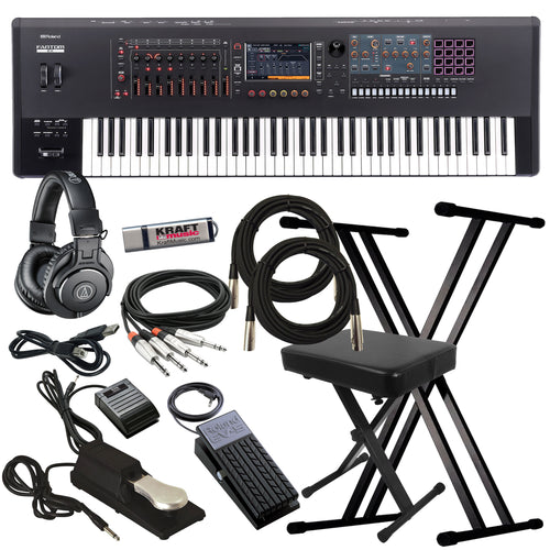 Roland Fantom 7 EX Workstation Keyboard KEY ESSENTIALS BUNDLE