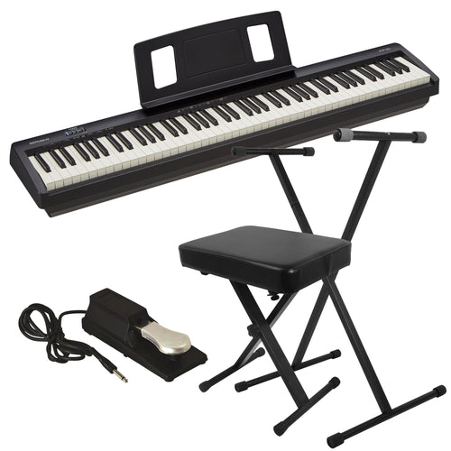 Roland FP-10 Digital Piano - Black KEY ESSENTIALS BUNDLE