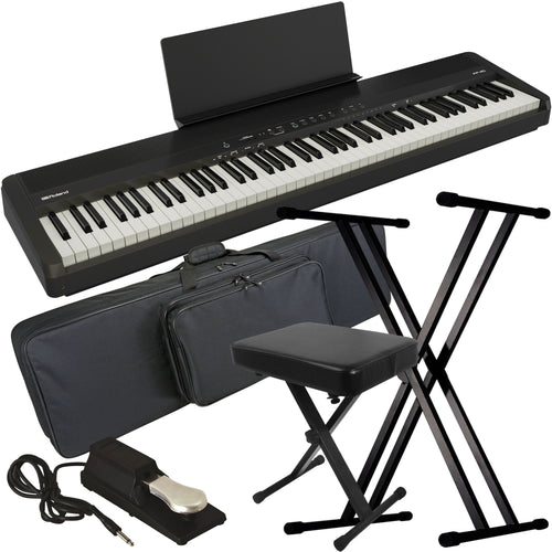 Roland FP-40 Digital Piano - White STAGE ESSENTIALS BUNDLE
