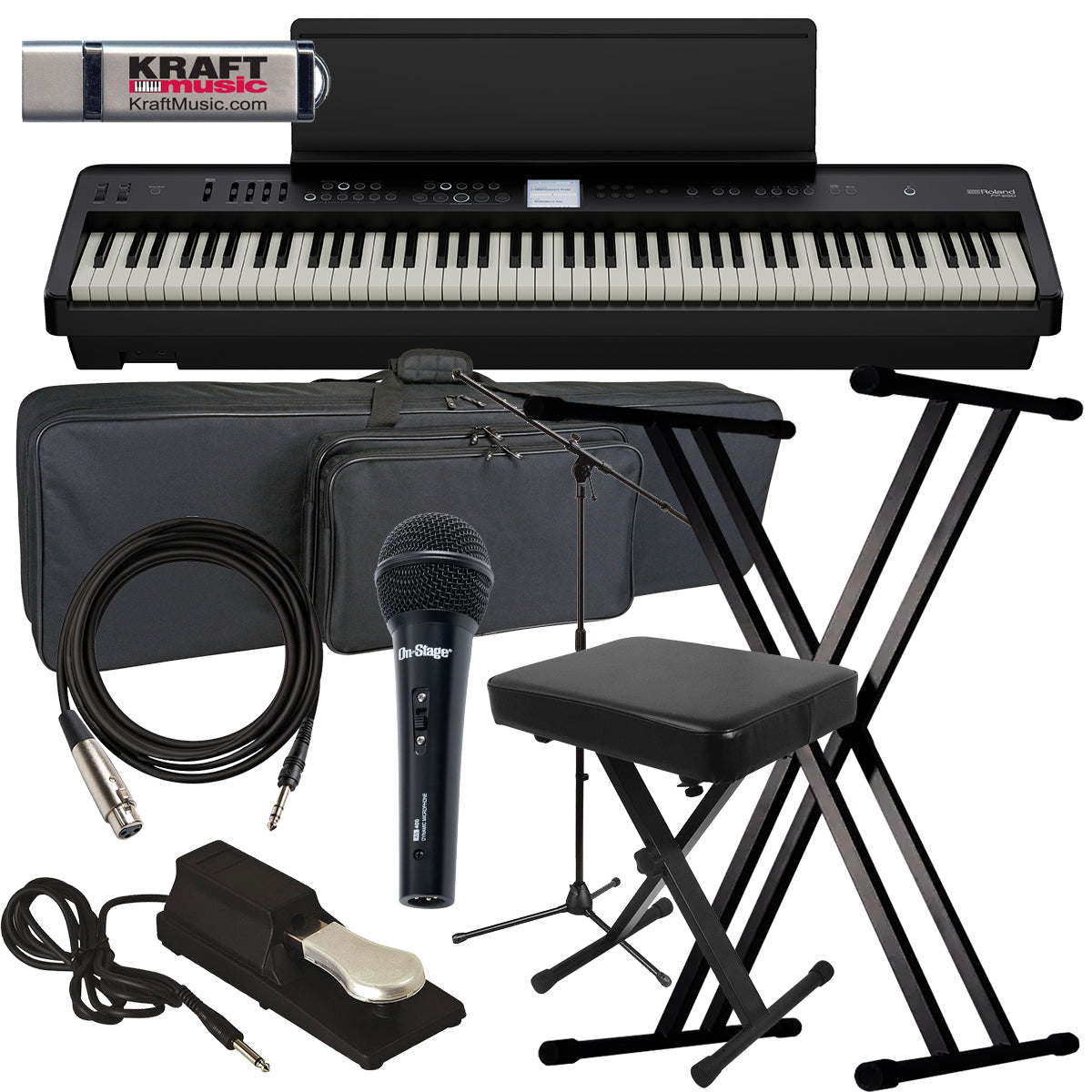 Roland FP-E50 Digital Piano STAGE RIG – Kraft Music