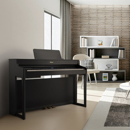 Roland HP702 Digital Piano - Charcoal Black