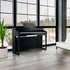 Roland HP702 Digital Piano - Charcoal Black in a stylish living space