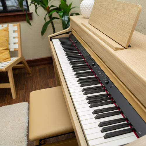 Roland HP702 Digital Piano - Light Oak - View 6
