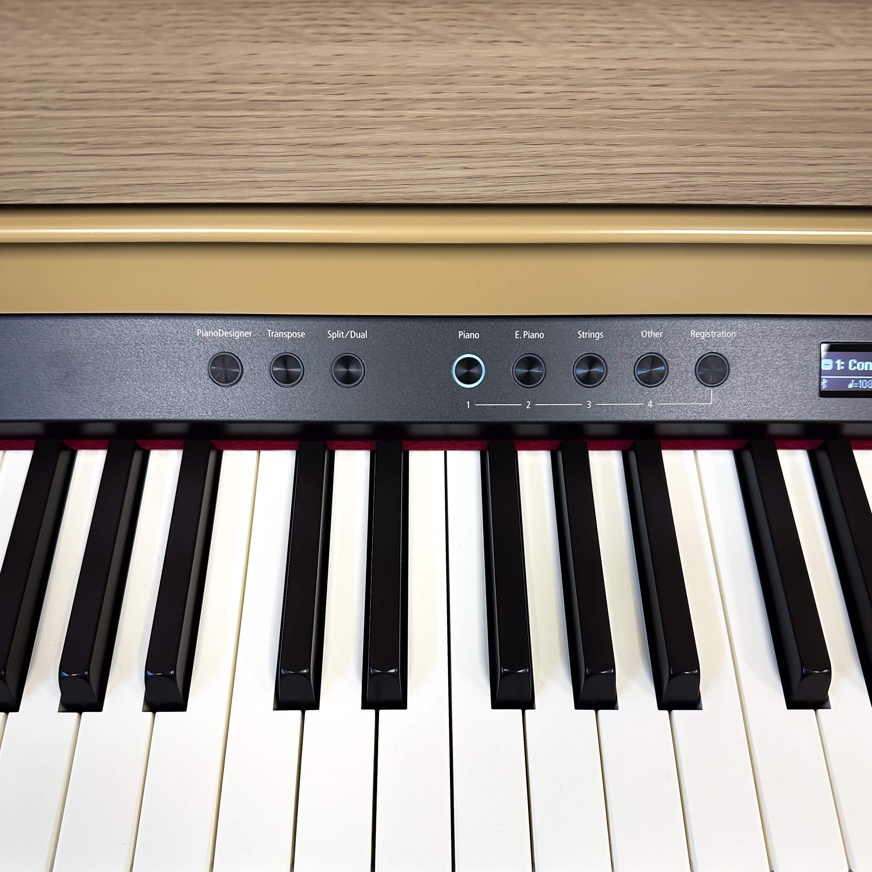 Roland HP702 Digital Piano - Light Oak - View 10