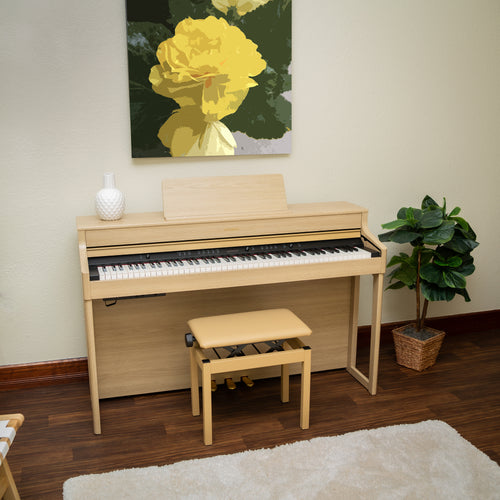 Roland HP702 Digital Piano - Light Oak - View 19