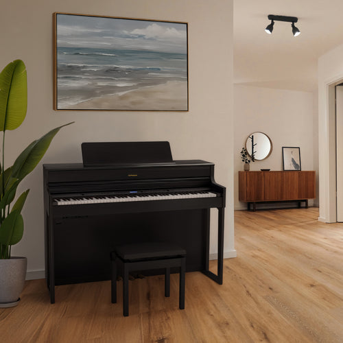 Roland HP704 Digital Piano - Charcoal Black