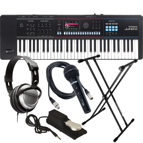 Roland Juno-D6 61-Key Synthesizer KEY ESSENTIALS BUNDLE