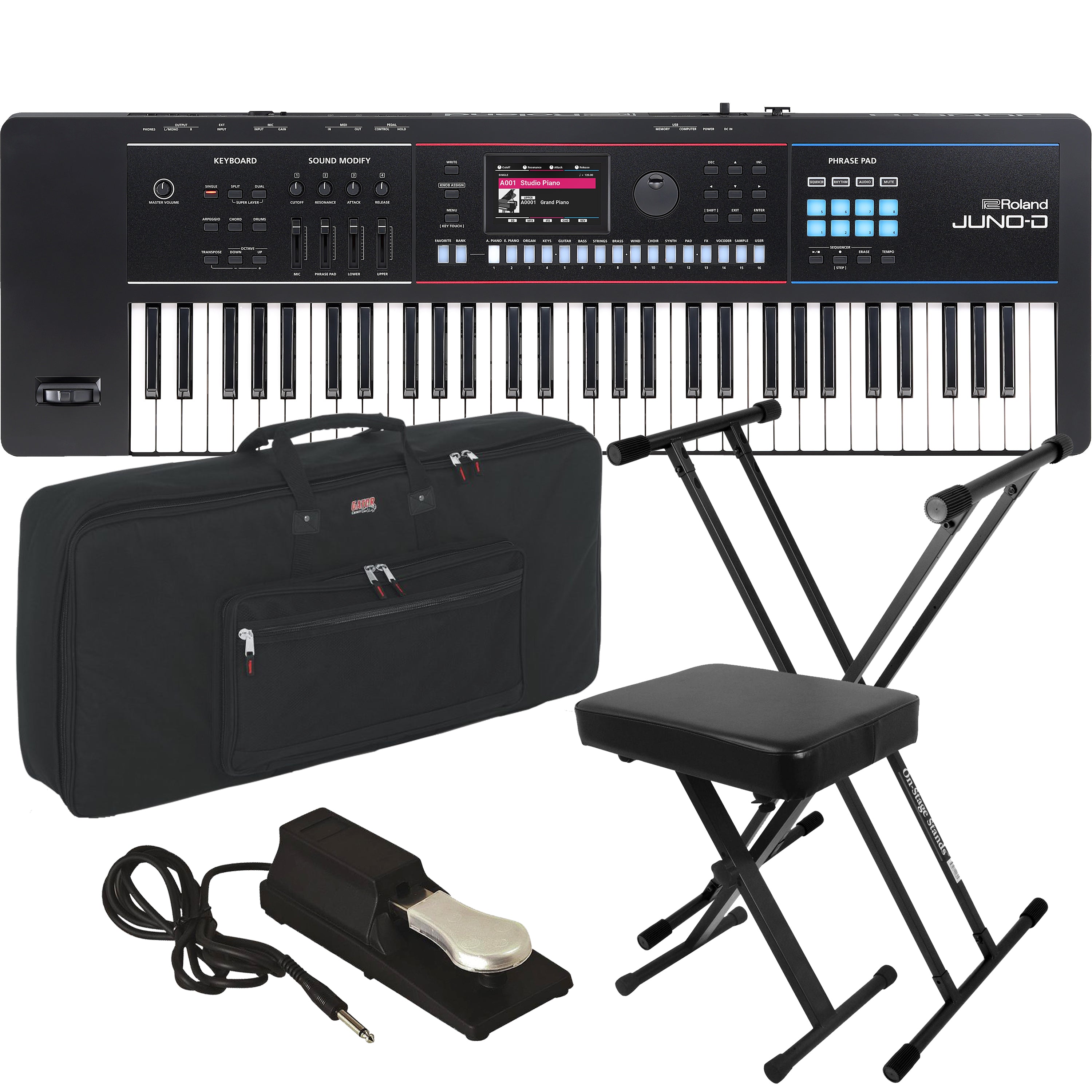 【未使用に近い】【売切価格】Roland JUNO-D6 Synthesizer Roland JUNO-D6 Performance Synthesizer (61 Keys) – Roland