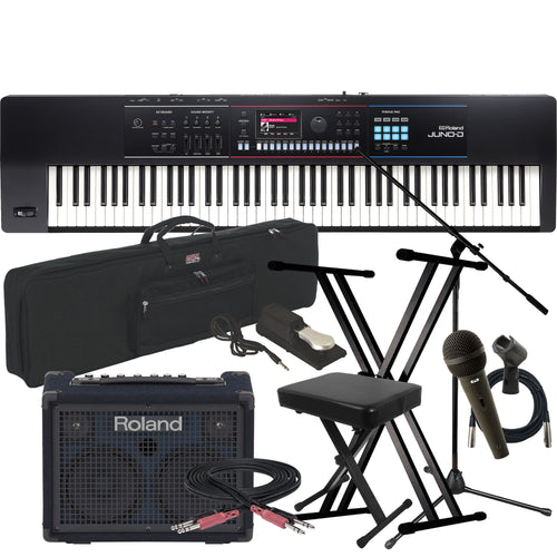 Roland Juno-D8 88-Key Synthesizer COMPLETE STAGE BUNDLE