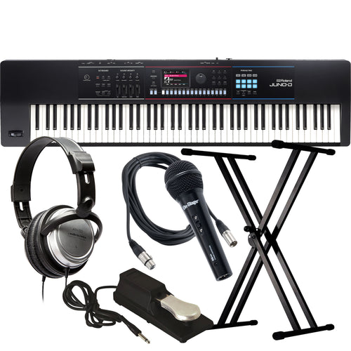 Roland Juno-D7 76-Key Synthesizer KEY ESSENTIALS BUNDLE