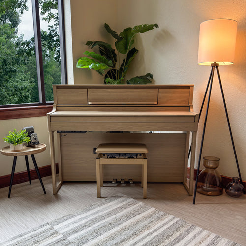 Roland LX-5 Digital Piano with Bench - Light Oak - View 5