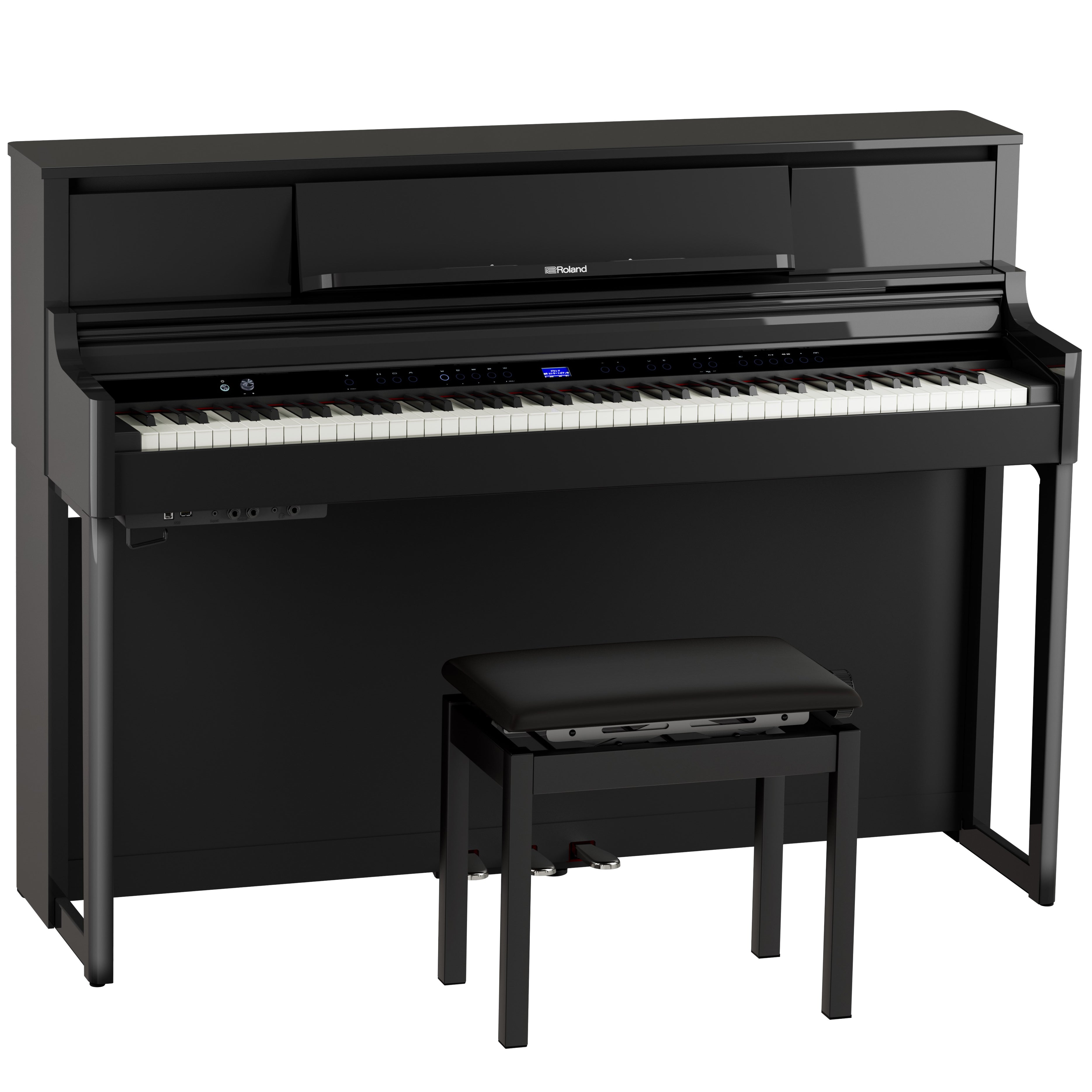 Roland LX-5 Digital Piano with Bench - Polished Ebony, View 1
