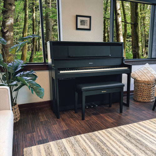 Roland LX-9 Digital Piano with Bench - Charcoal Black - View 1