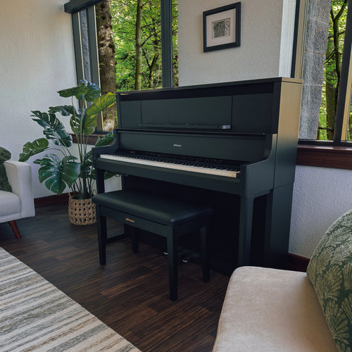 Roland LX-9 Digital Piano with Bench - Charcoal Black - View 10
