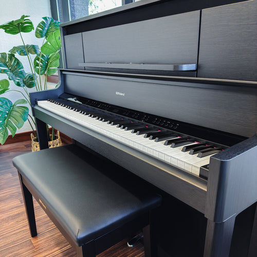 Roland LX-9 Digital Piano with Bench - Charcoal Black - View 4