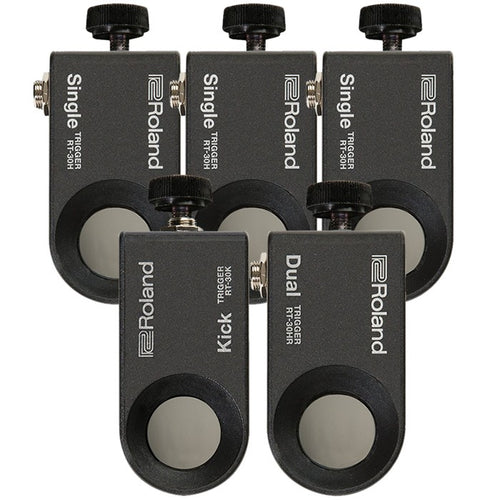 Roland RT-30K with RT-30HR/RT-30H Acoustic Drum Trigger 5-PIECE PAK