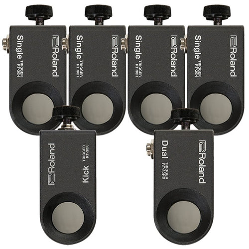 Roland RT-30K with RT-30HR/RT-30H Acoustic Drum Trigger 6-PIECE PAK