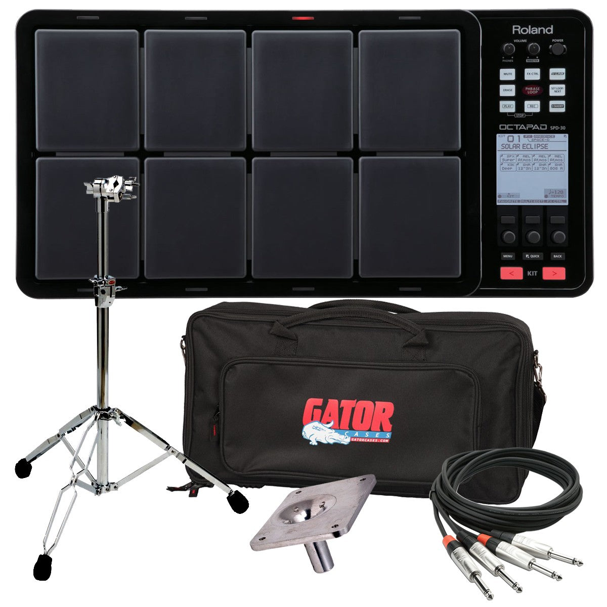 Roland OCTAPAD SPD-30-BK Digital Percussion Pad - Black STAGE RIG