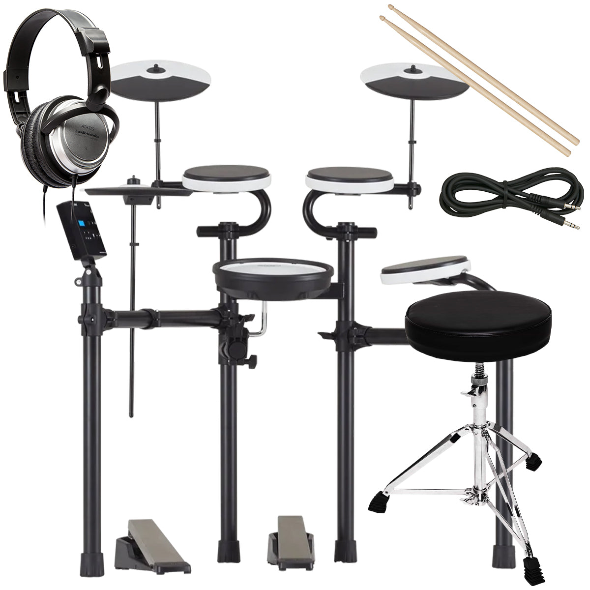 Roland TD-02KV V-Drums Electronic Drum Set DRUM ESSENTIALS BUNDLE