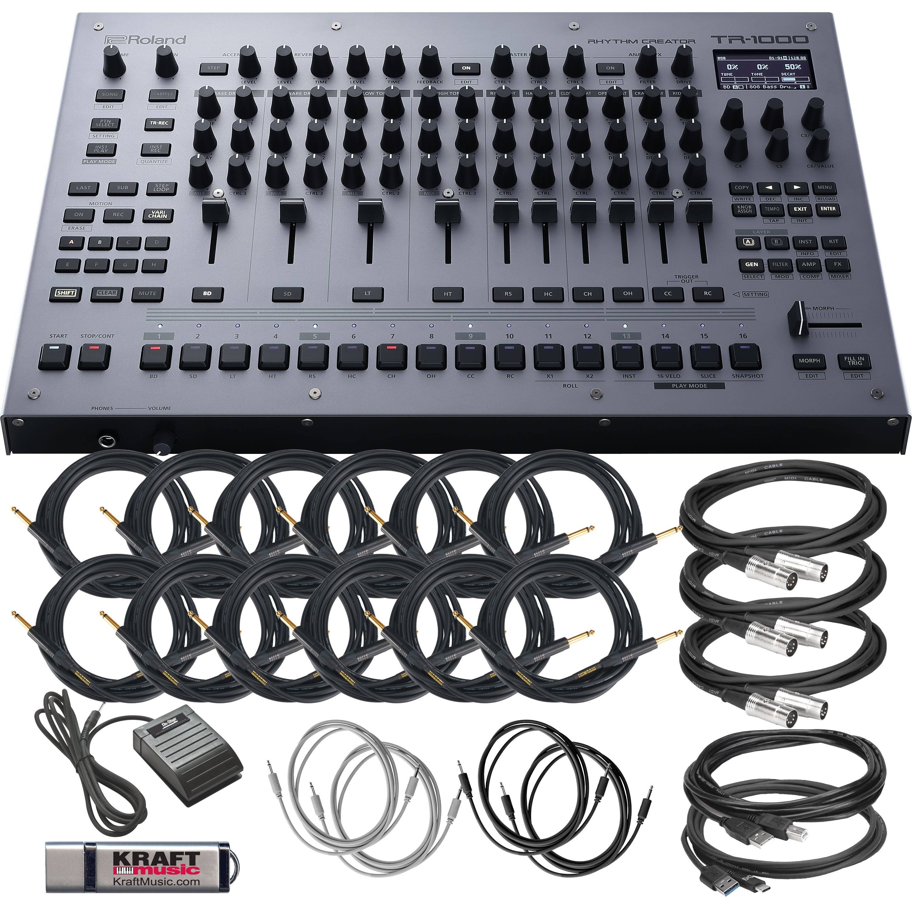 Roland TR-1000 Rhythm Creator DELUXE CABLE KIT – Kraft Music