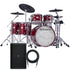 Roland VAD716 V-Drums Electronic Drum Set - Gloss Cherry MONITOR KIT