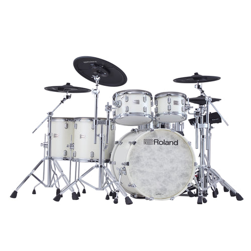 Roland VAD-716 V-Drums Electronic Drum Set - Pearl White, View 1