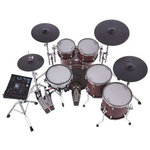 Roland VAD-716 V-Drums Electronic Drum Set - Satin Walnut, View 2