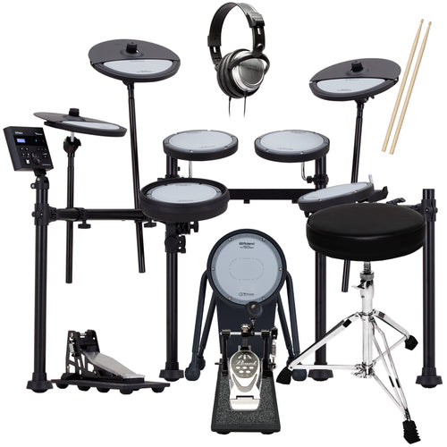 Roland VQD106 V-Drums Quiet Design Electronic Drum Set DRUM ESSENTIALS BUNDLE