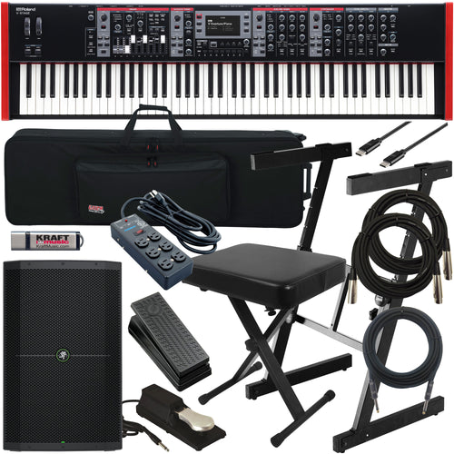 Roland V-Stage 88 Stage Keyboard COMPLETE STAGE BUNDLE