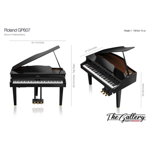 Roland GP-GP607 Digital Grand Piano - Dimensions