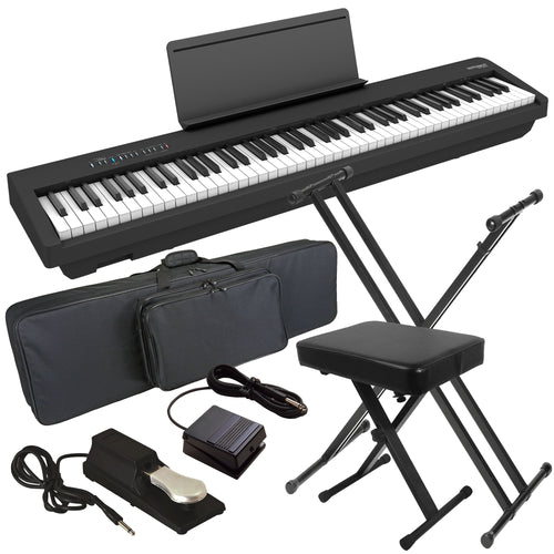 Roland FP-30X Digital Piano - Black STAGE ESSENTIALS BUNDLE