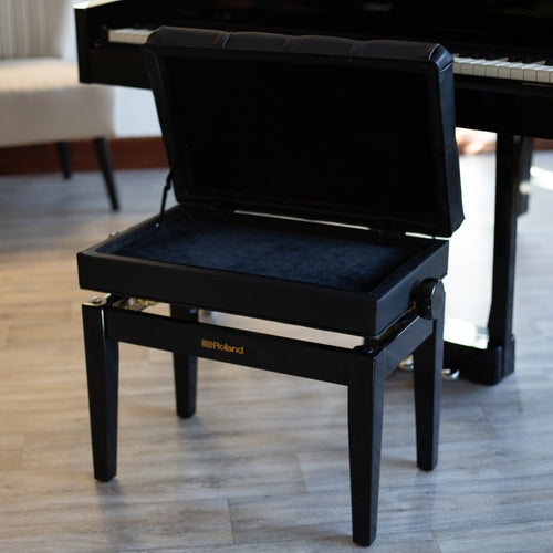 Roland GP-9M Digital Grand Piano with Moving Keys - Polished Ebony - View 12