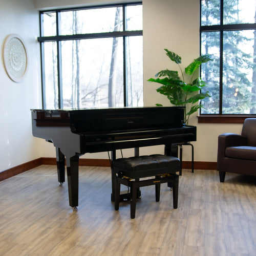 Roland GP-9M Digital Grand Piano with Moving Keys - Polished Ebony - View 4