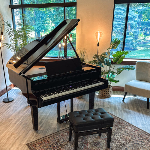 Roland GP-9 Digital Grand Piano - Polished Ebony - View 3