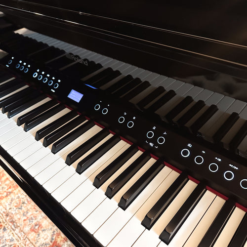 Roland GP-9M Digital Grand Piano with Moving Keys - Polished Ebony - View 15
