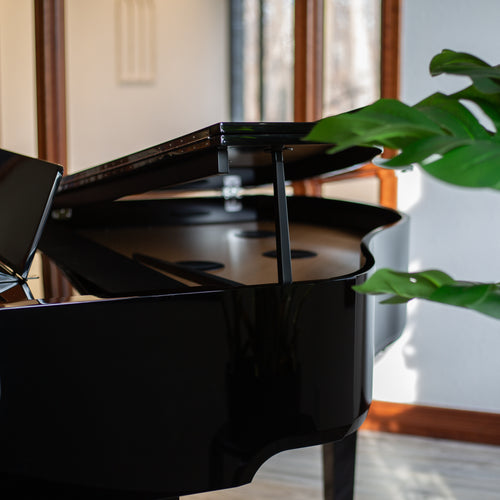 Roland GP-9M Digital Grand Piano with Moving Keys - Polished Ebony - View 8