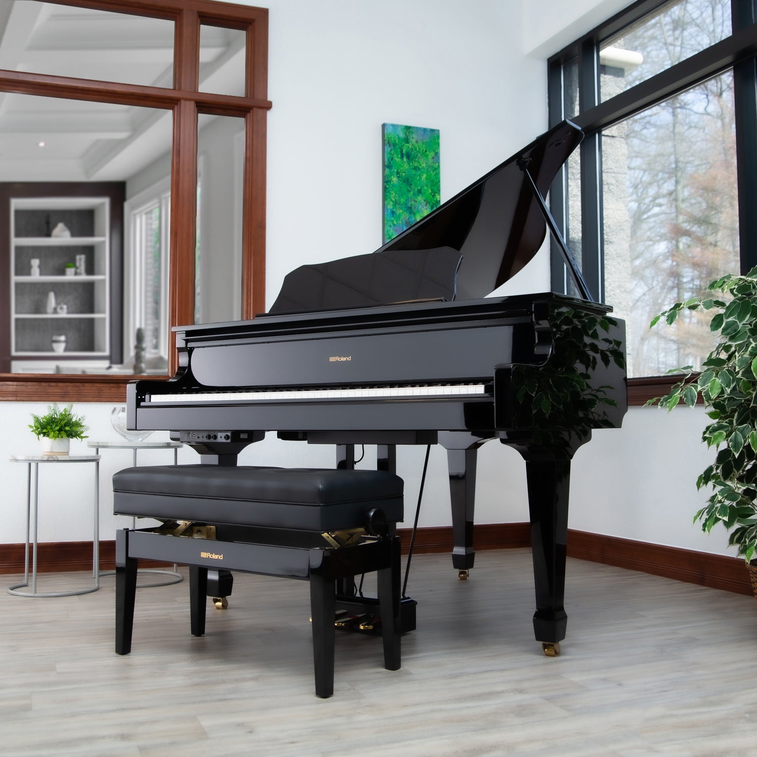 Roland GP609 Digital Grand Piano Polished Ebony