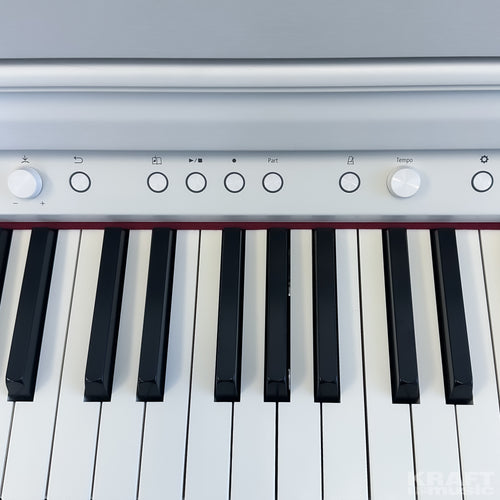 Roland HP704 Digital Piano - Satin White - controls view 3