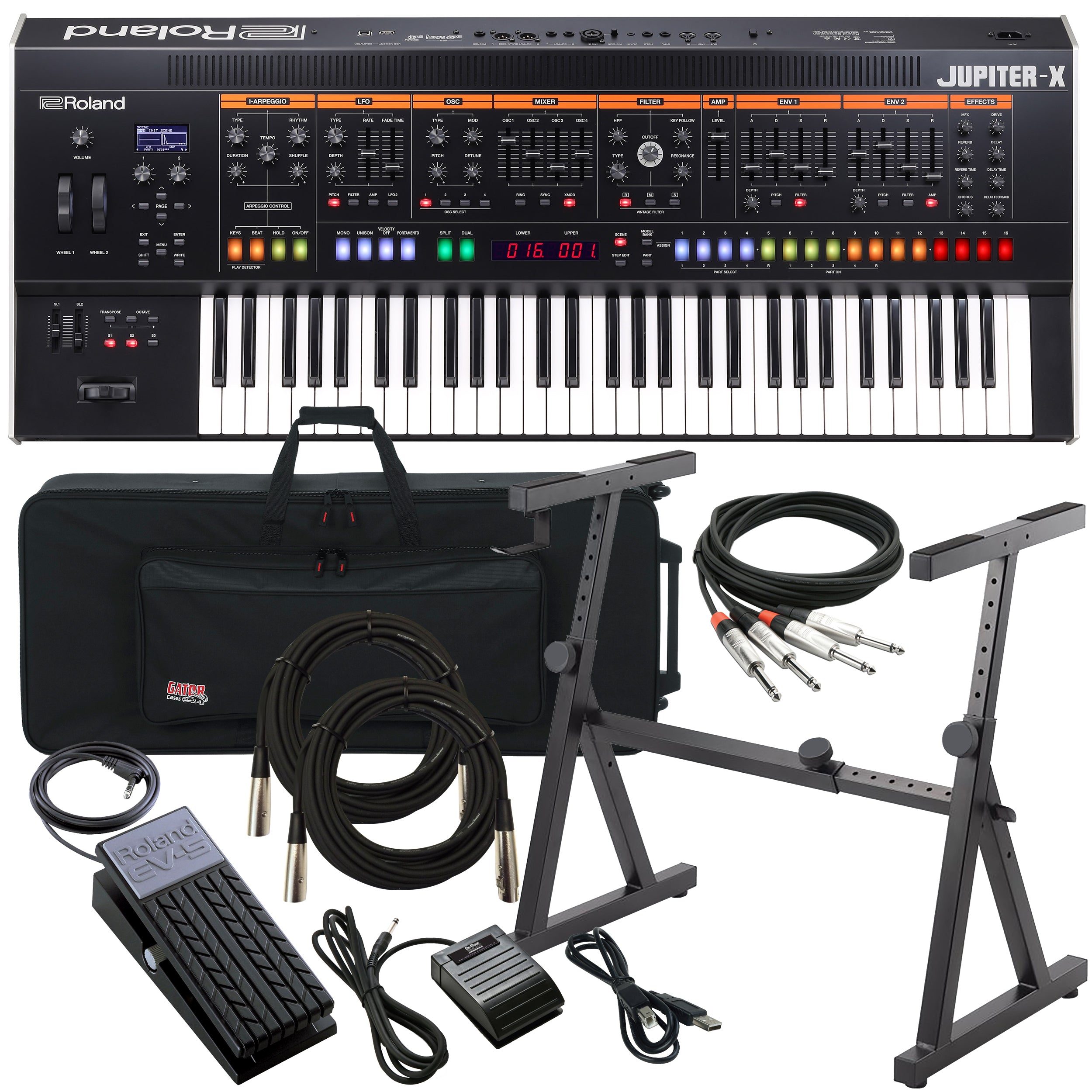 Roland Jupiter-X 61-Key Synthesizer STAGE RIG – Kraft Music