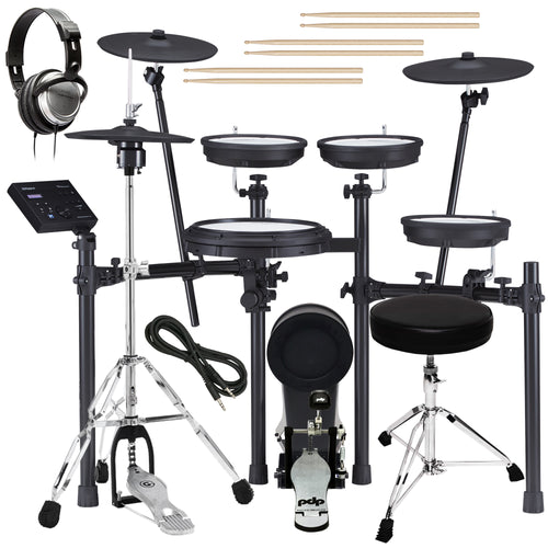 Roland TD-07KVX V-Drums Electronic Drum Set DRUM ESSENTIALS BUNDLE