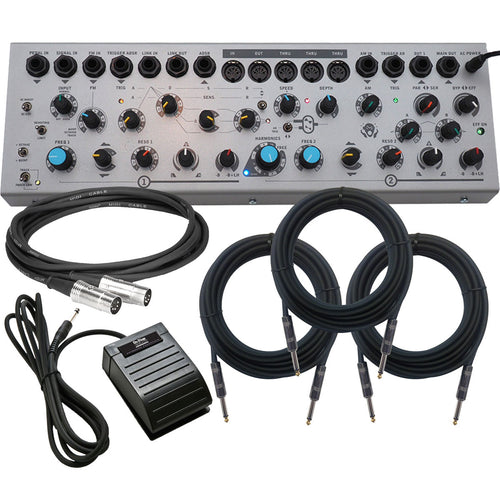 Collage of everything included in the Sherman Filterbank 2 Compact CABLE KIT