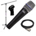shure beta 57a dynamic instrument microphone performer pak