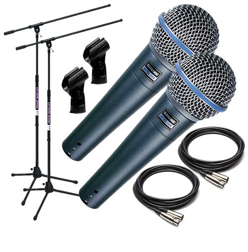 Shure Beta 58A Dynamic Vocal Microphone TWIN PERFORMER PAK – Kraft