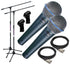 shure beta 58a dynamic vocal microphone twin performer pak