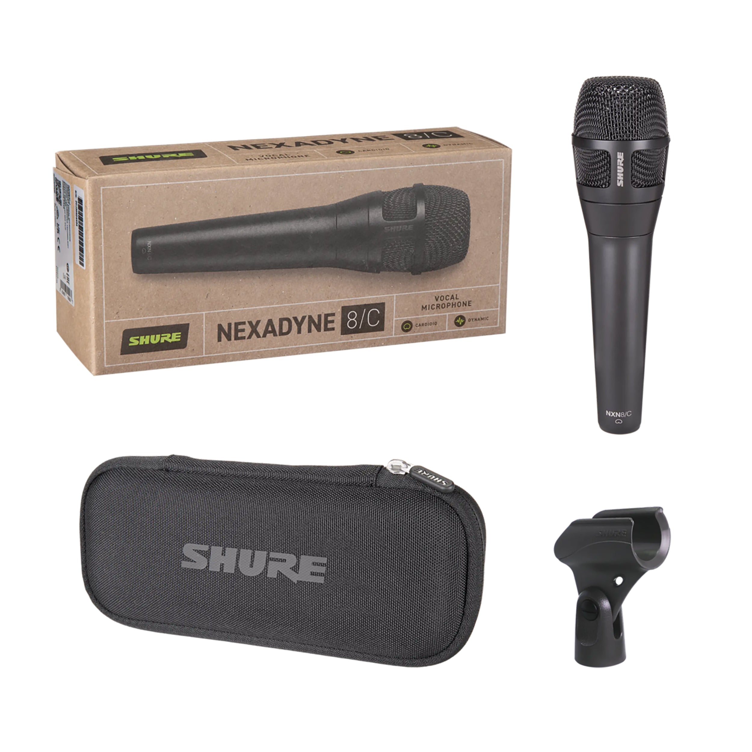 Shure NXN8/C Dynamic Cardiod Microphone and everything included