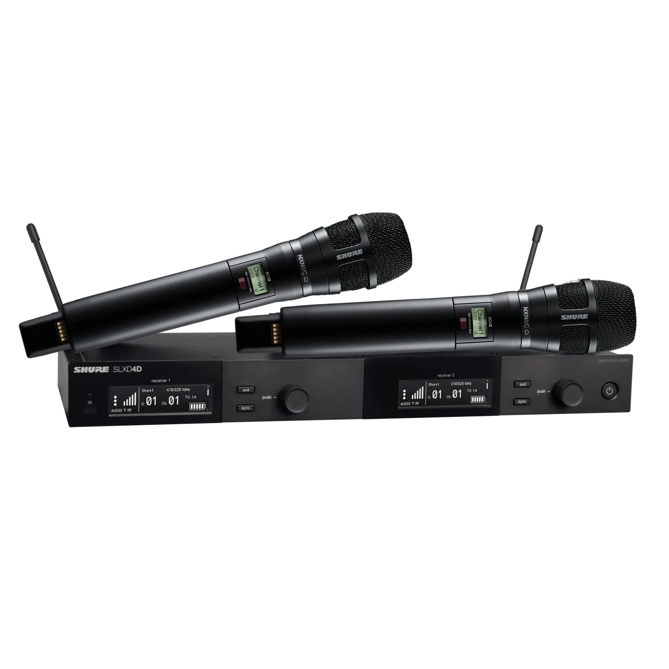 Shure SLX-D Dual Wireless System with Nexadyne 8/C Handheld