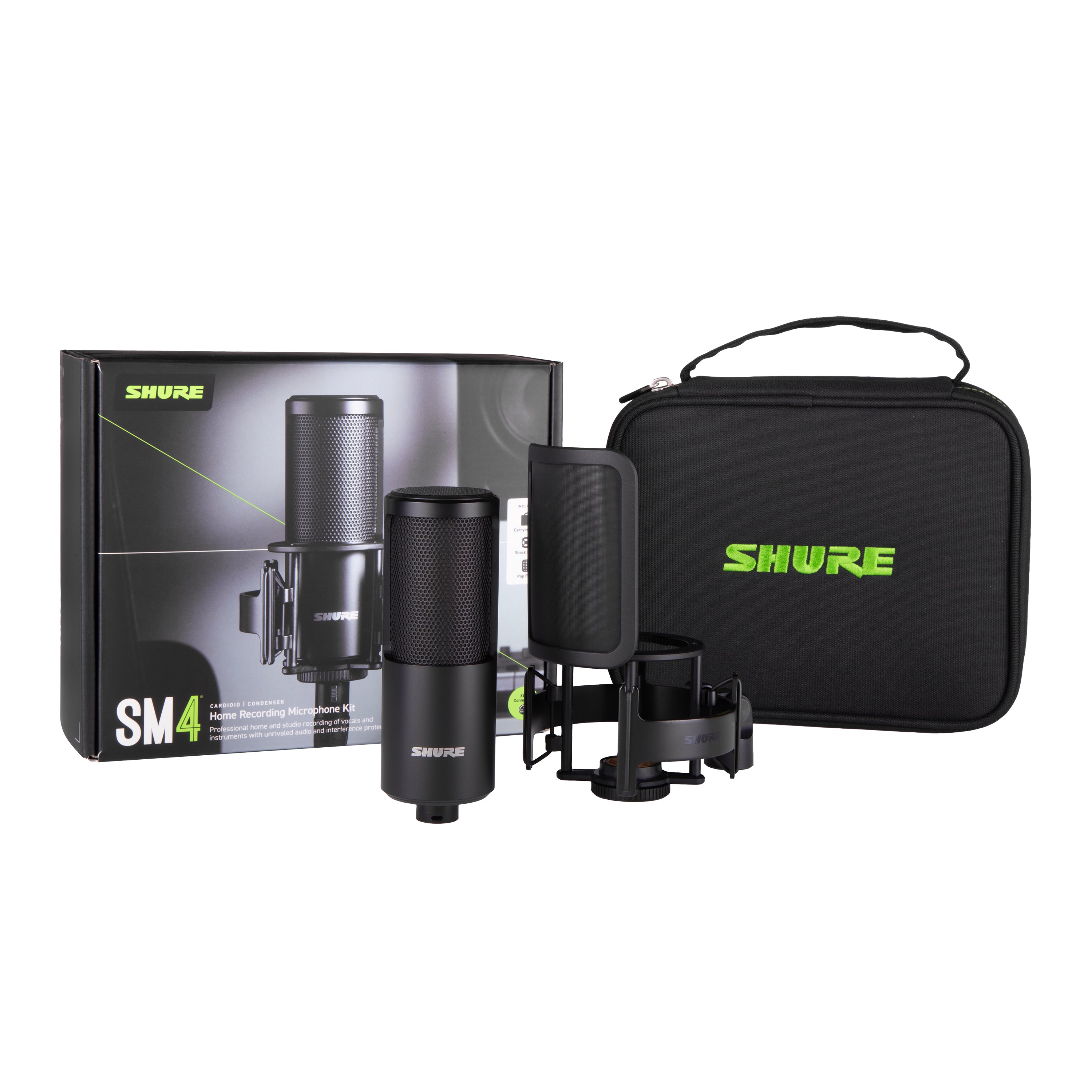 Shure SM4-K Condenser Microphone Kit w/ Shock Mount, Case