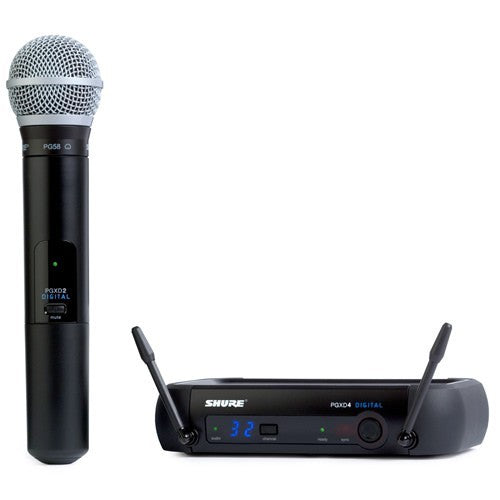 shure pgxd24/pg58-x8 digital wireless handheld dynamic vocal microphone system