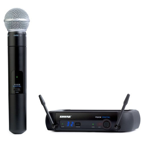 shure pgxd24/sm58-x8 digital wireless handheld dynamic vocal microphone system